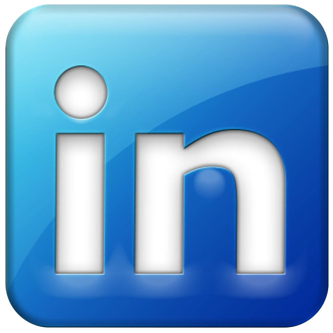transparent Linkedin logo icon